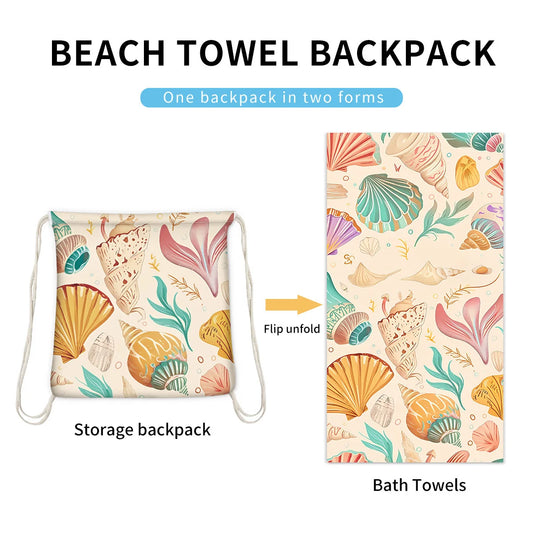 2 In 1 Foldable Towel Backpack