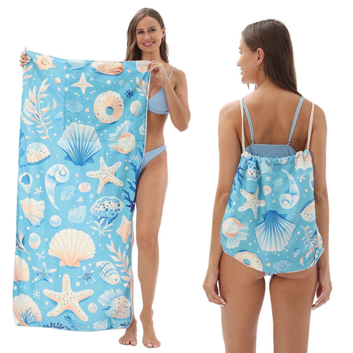 2 In 1 Foldable Towel Backpack