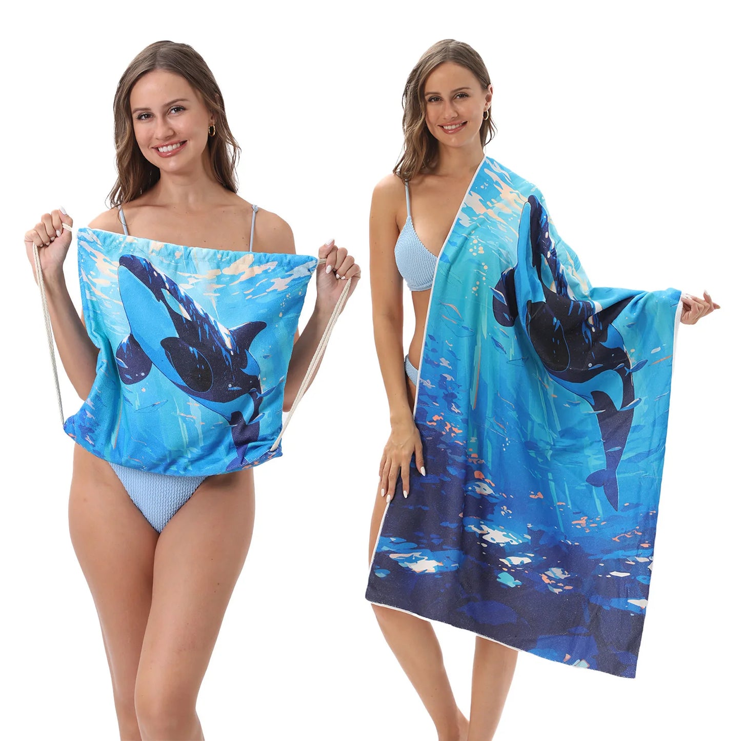 2 In 1 Foldable Towel Backpack