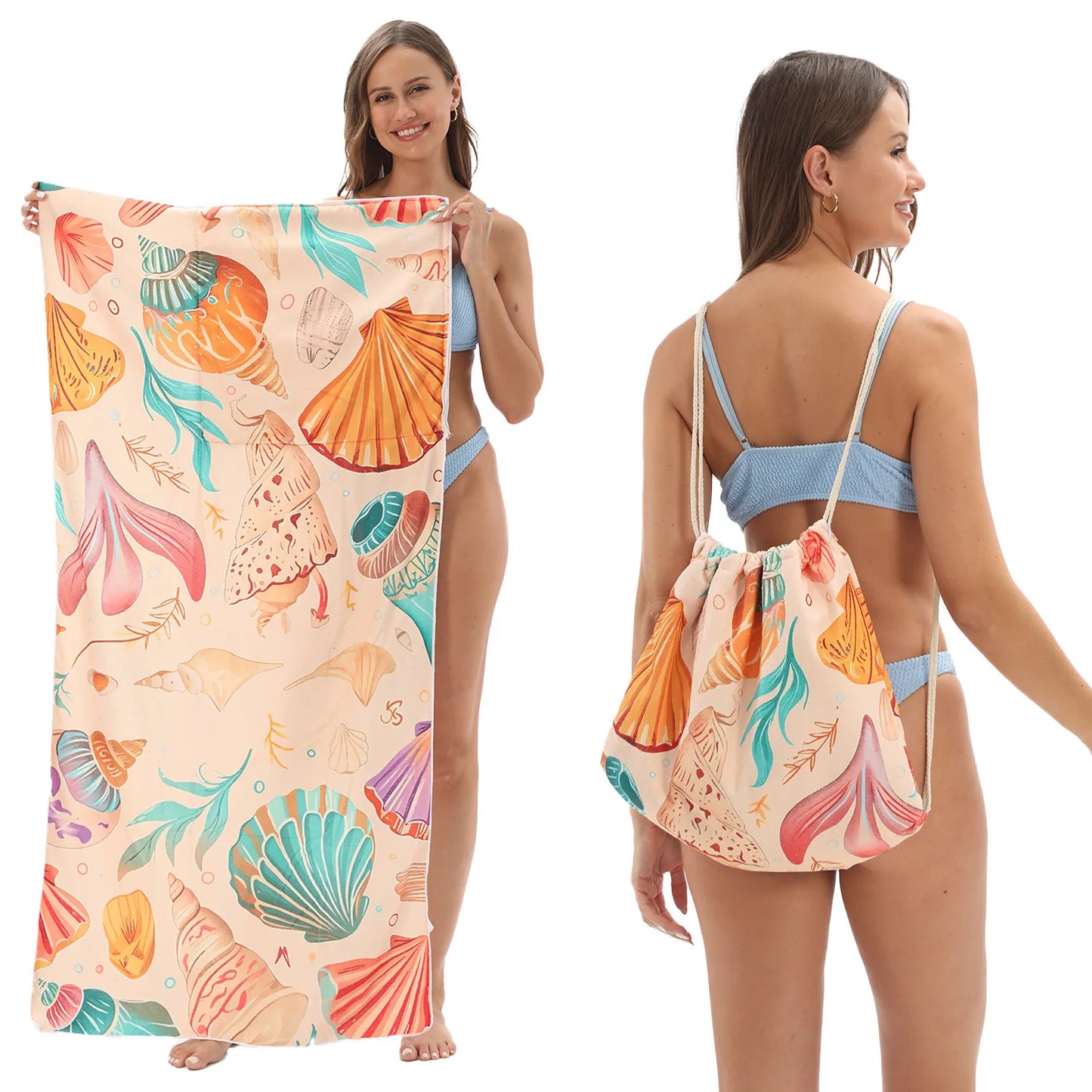 2 In 1 Foldable Towel Backpack