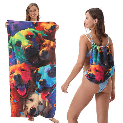 2 In 1 Foldable Towel Backpack