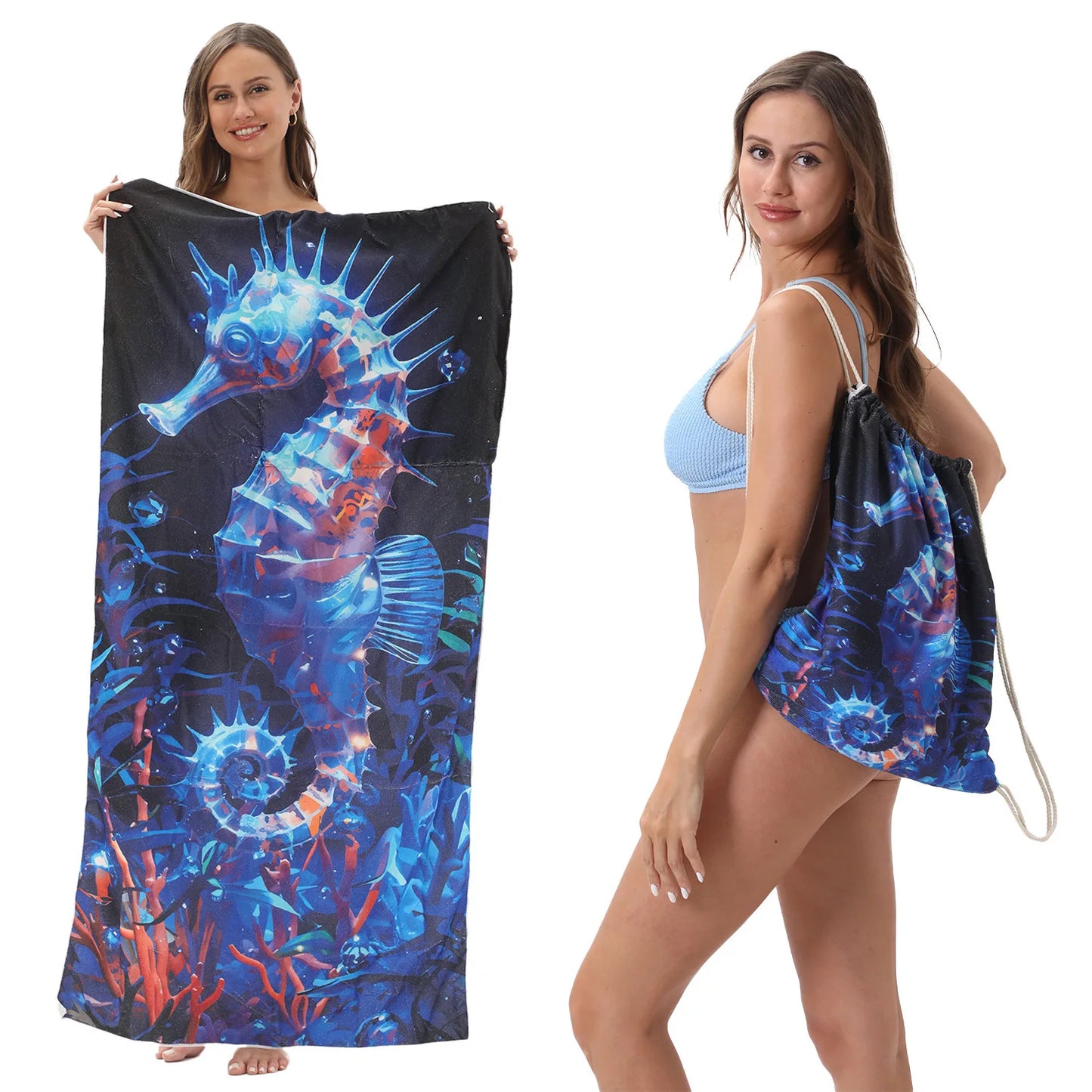 2 In 1 Foldable Towel Backpack