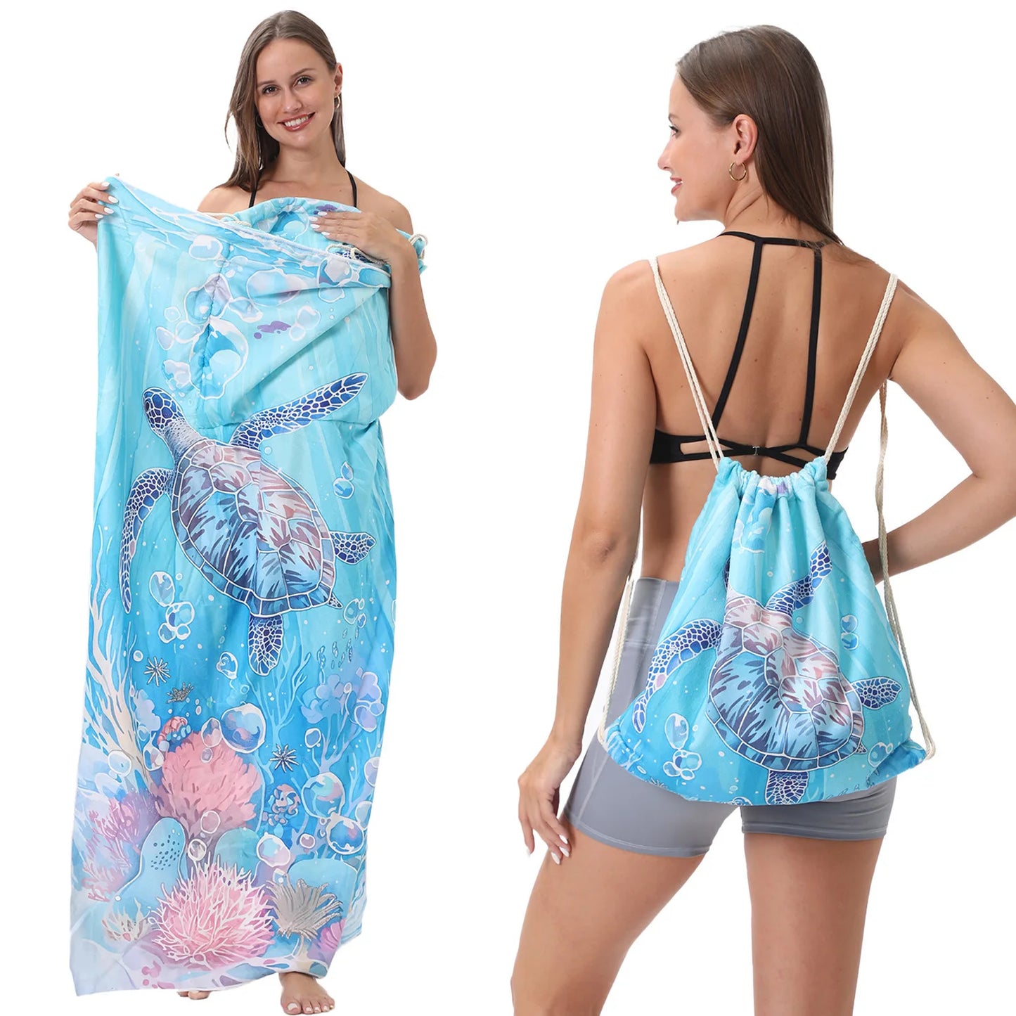 2 In 1 Foldable Towel Backpack
