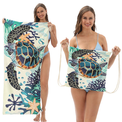 2 In 1 Foldable Towel Backpack